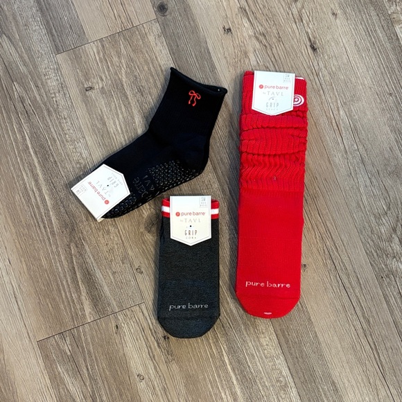 Pure Barre Valentine Grip Socks Set of 3 | Small | NWT - Picture 4 of 13